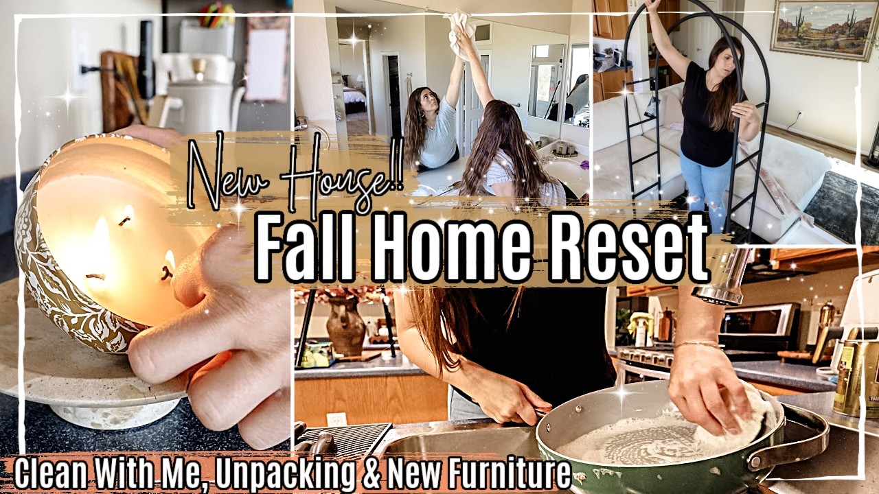 NEW HOUSE COZY FALL ORGANIZE & CLEAN WITH ME 2025 :: Relaxing Home Reset & Getting Settled