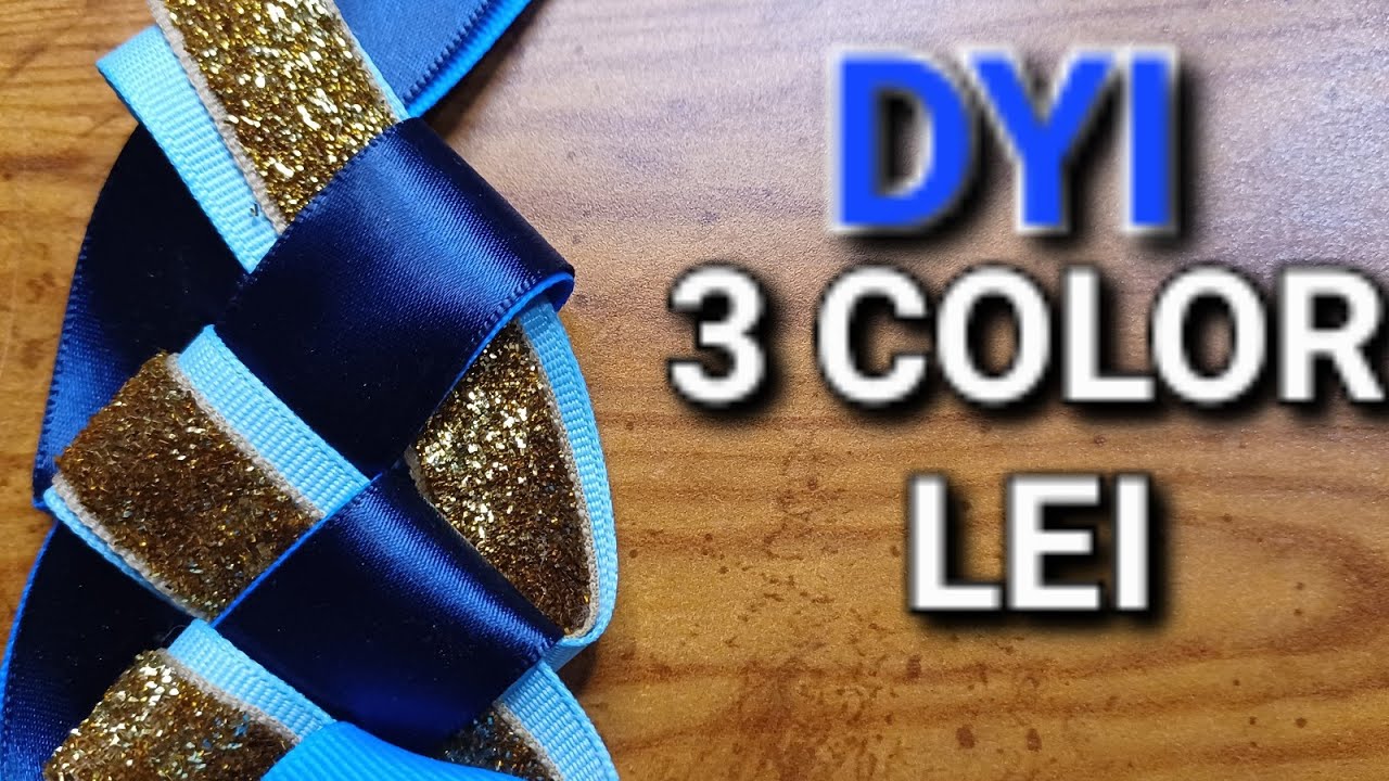 HOW TO MAKE 3 COLOR LEI//DIY//TUTORIAL