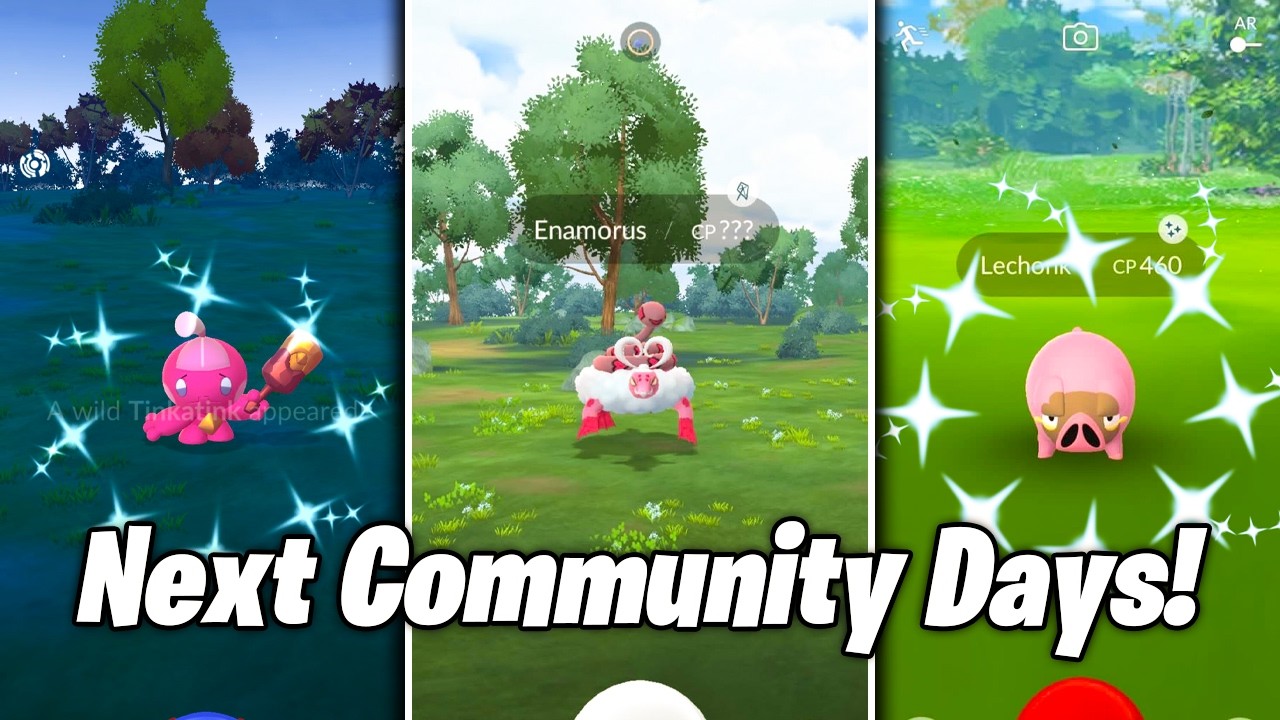 В Pokemon Go состоится День сообщества Tinkatink! Первый взгляд на Therian Enamorus!