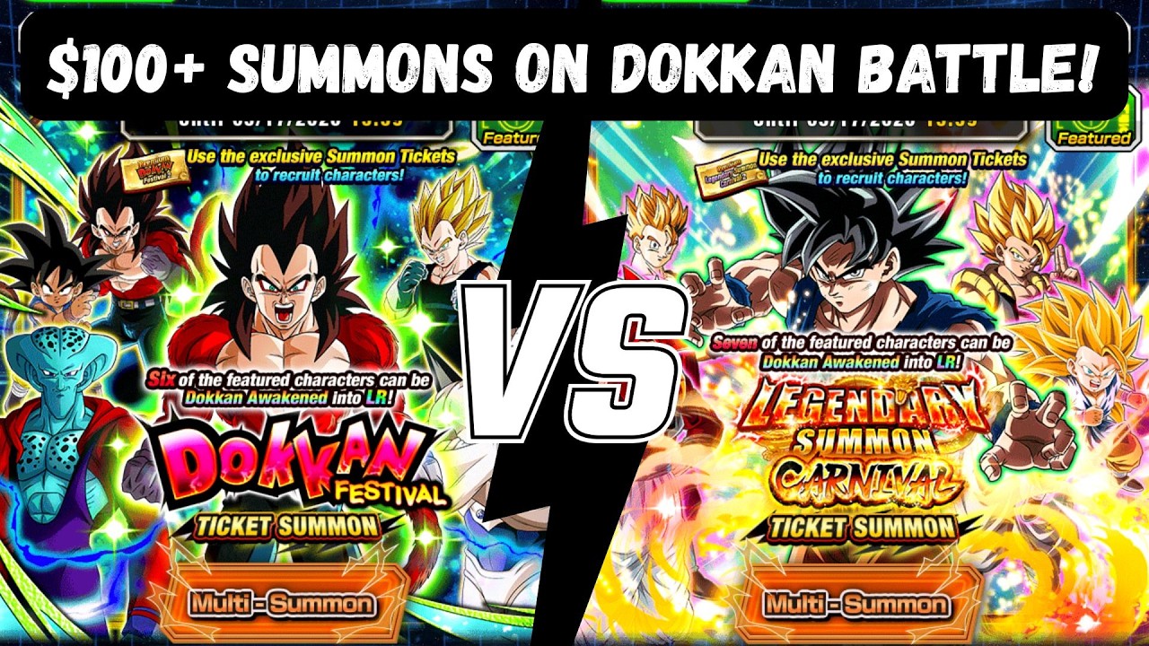 $100+ summons on Dokkan Battle by Fake Dragon Ball Fan!