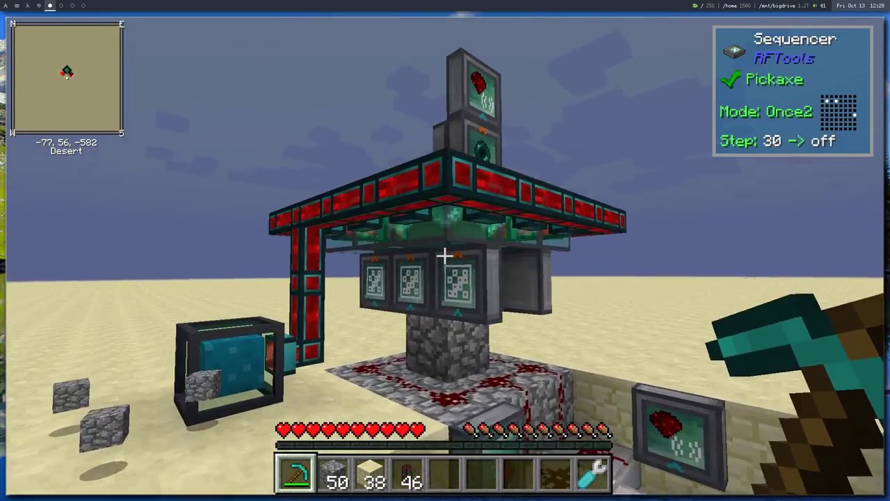 Fairly Easy Endergenic Generator (32k RF/t, RFTools + vanilla redstone)