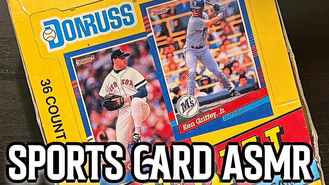 I opened an entire box of baseball cards so you can sleep | 1991 Donruss | Sports Card ASMR