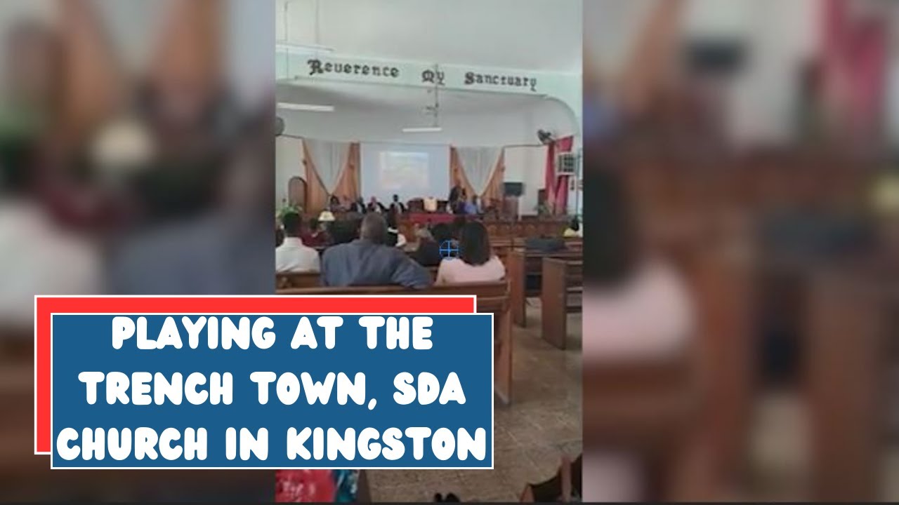 Playing at the Trench Town SDA Church in Kingston.