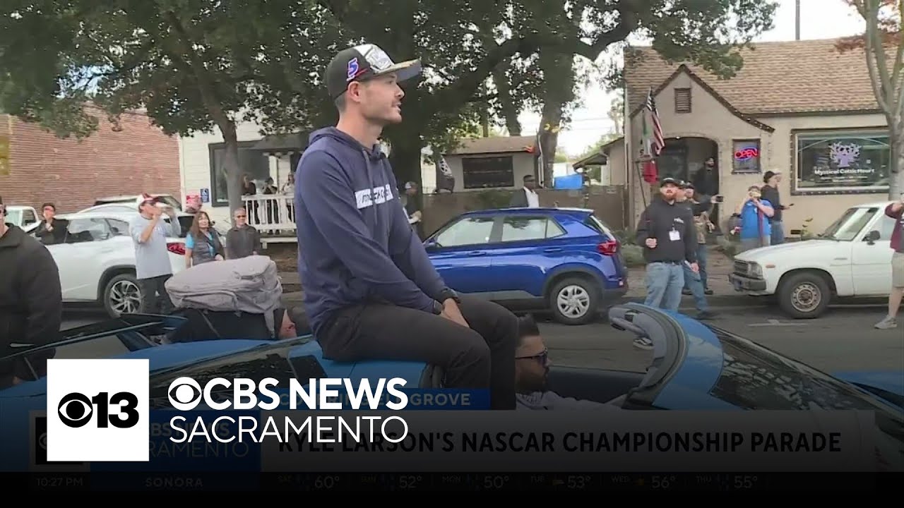 Kyle Larson returns home to Elk Grove for NASCAR championship parade