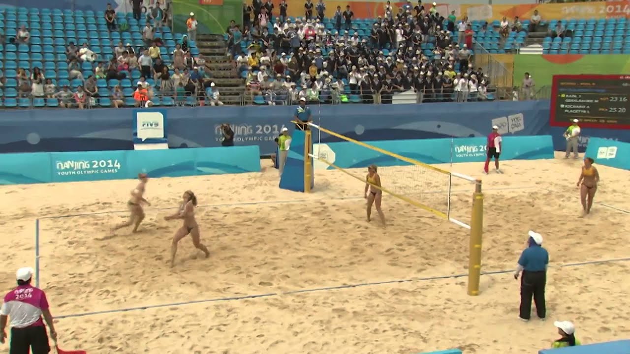 Women's Beach Volleyball Austria vs France - Highlights | Nanjing 2014 Youth Olympic Games