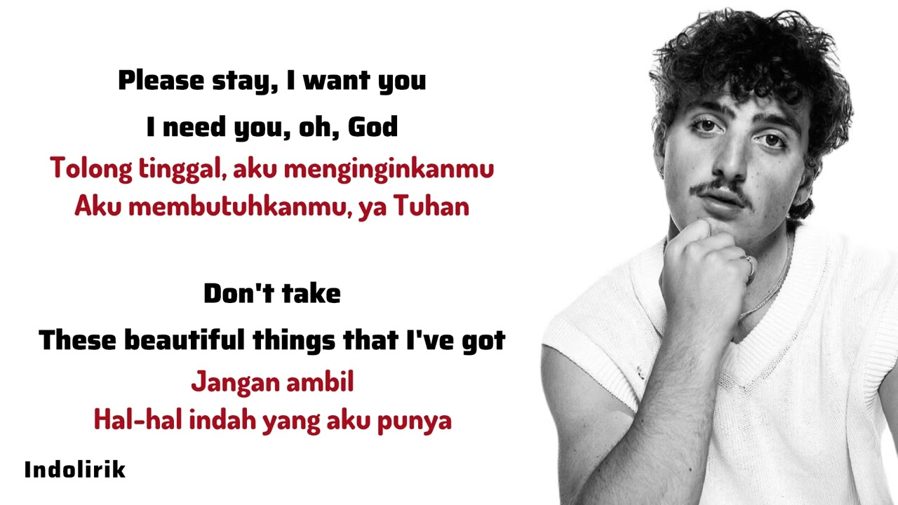 Benson Boone &ndash; Beautiful Things | Lirik Terjemahan