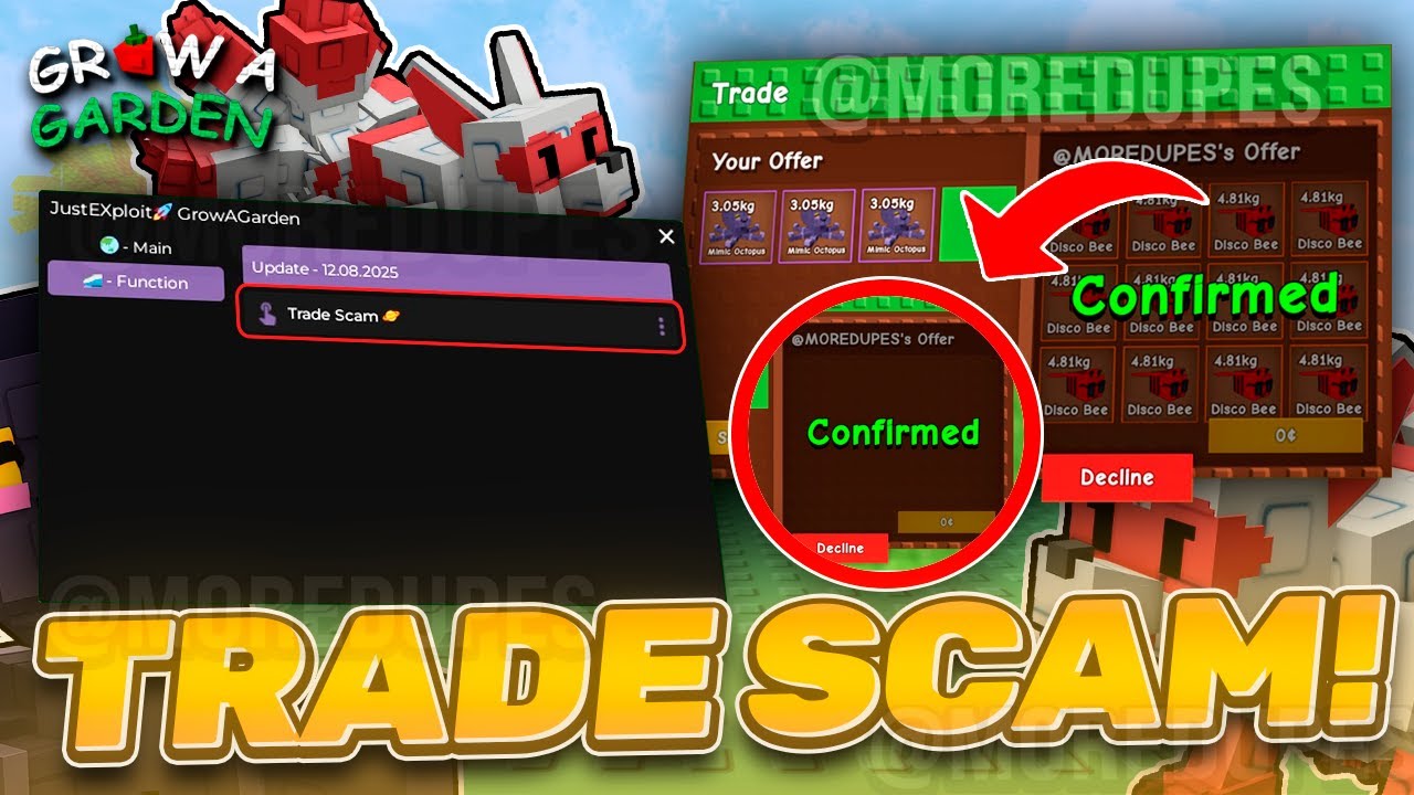 NEW OP TRADE SCAM SCRIPT ON GROW A GARDEN!🍓100% SAFE!🍓| UNPATHCHED