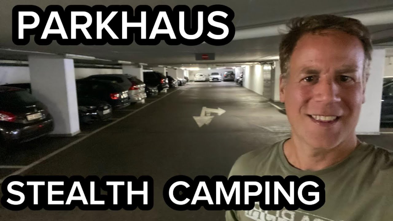 Ich &uuml;bernachte im Parkhaus, Stealth Camping im Minicamper in der Stadt
