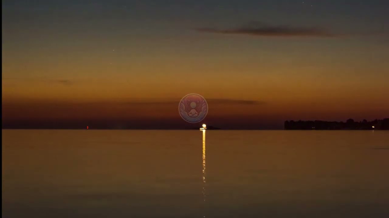 Закат на горизонте: Медитация у морского берега 🌅#фоноваямузыка  #длясна #длядуши #дляучебы