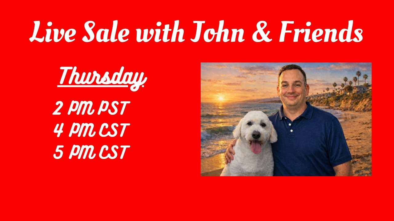 Live Sale with Maria, Jenifer and John - Thursday Jan. 22, 2026   12 PM PST / 2 PM CST / 3 PM EST
