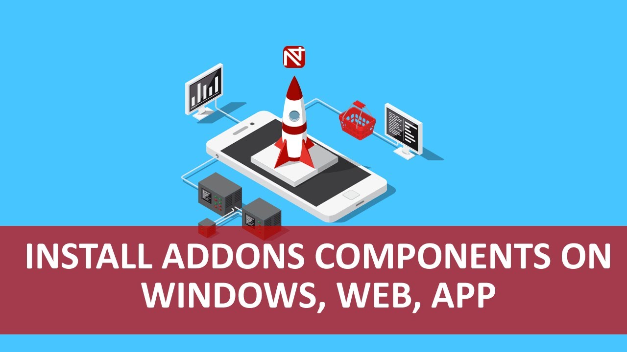 How to Install Addons Components of the Nios4 data managements programs on Windows, Web, App