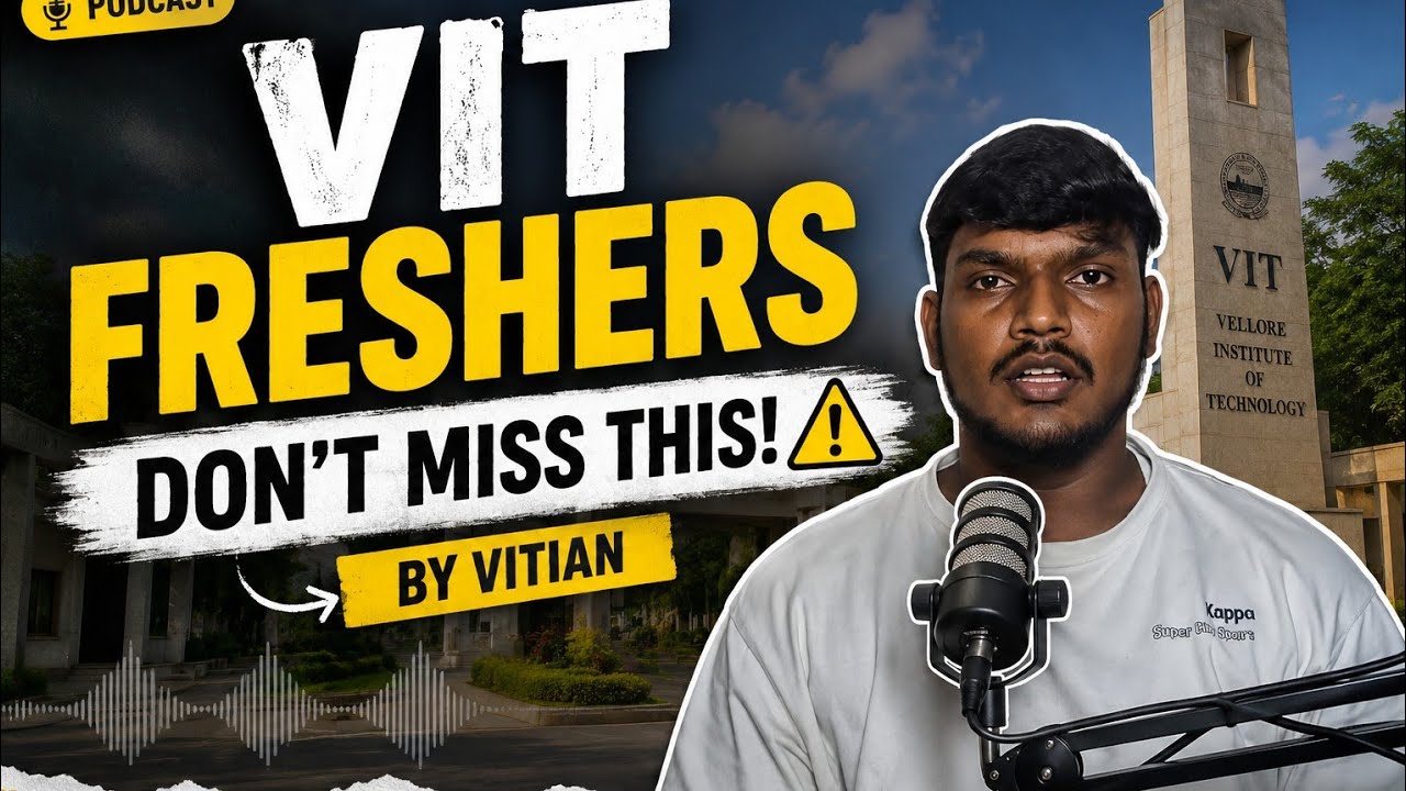 VIT FRESHERS DON'T MISS THIS! ⚠️ MUST WATCH BEFORE GOING TO VIT! 😱