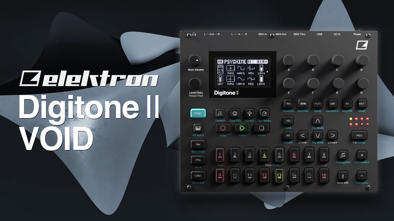 Elektron Digitone 2 VOID Sound Pack - Presets for Ambient, IDM, and Electronica (Demo)