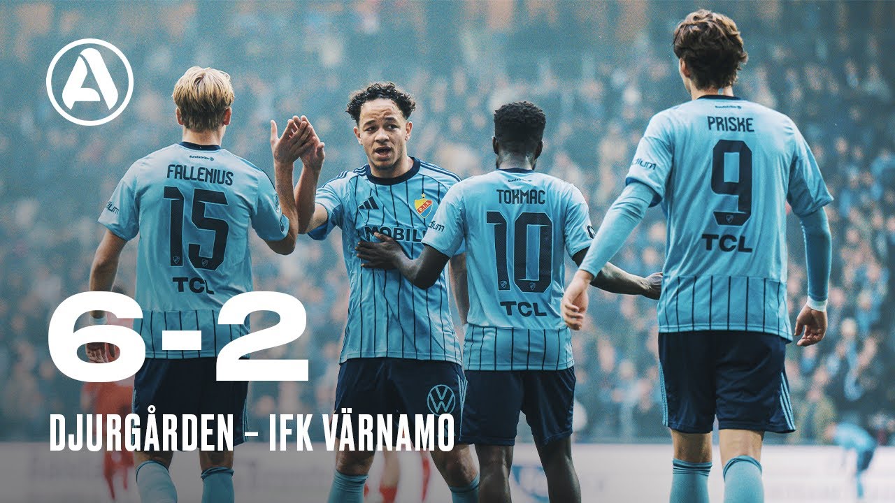 Matchsvep | Djurgården - IFK Värnamo 6-2 | Allsvenskan 2025