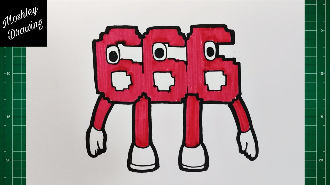 How to Draw 666 from Steal a Brainrot Roblox 