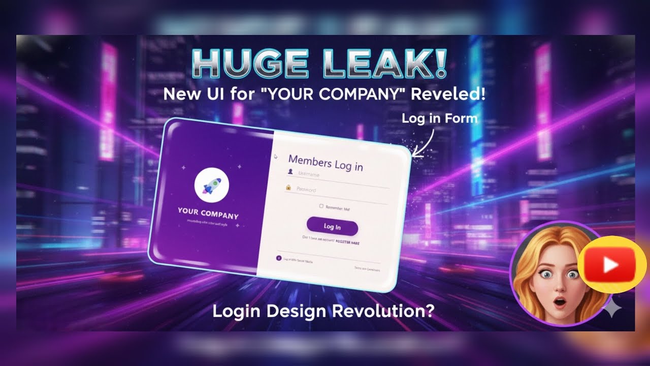 Members Login Form Using HTML & CSS 👤