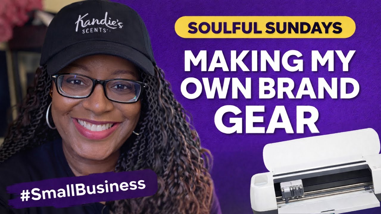 Making My Own Brand Merch at Home | Cricut + Small Business Life #SoulfulSundays #CricutMaker