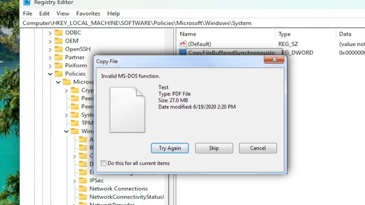 Как исправить ошибку &laquo;Неверная функция MS-DOS&raquo; при копировании или удалении файлов &mdash; Windows 11/1...