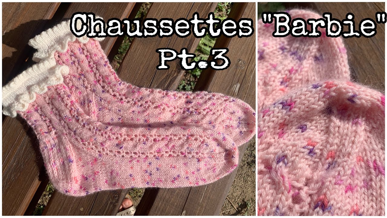 Cours de tricot: Chaussettes « Barbie » Pt3: fermer les mailles au niveau des orteils