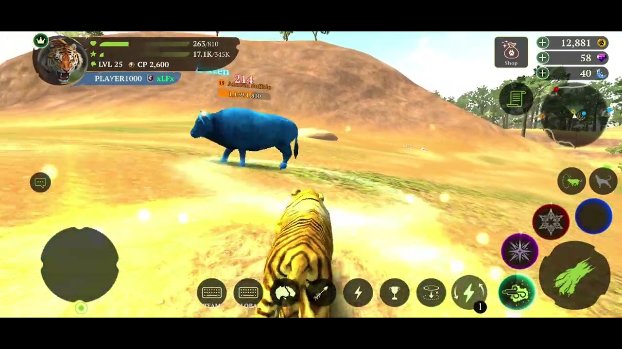 Tiger game won hunting event.