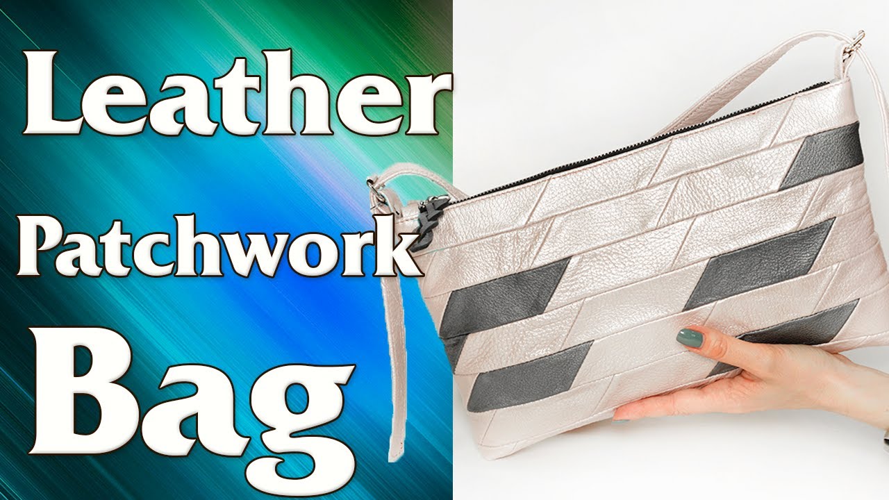 Patchwork Leather Crossbody Bag KaVetro Pattern Sewing Tutorial