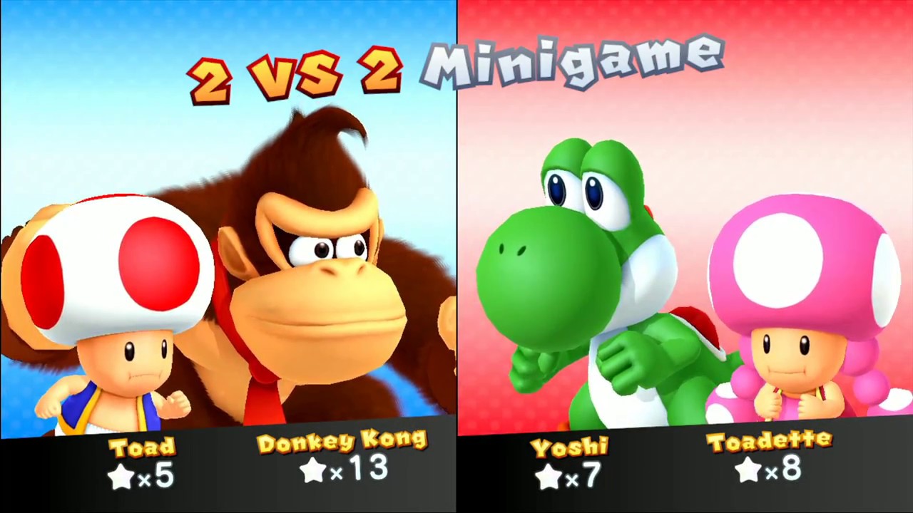 Mario Party 10 - Chaos Castle (2 Player - Master CPU) Donkey Kong, Toad, Vs. Yoshi, Toadette #166