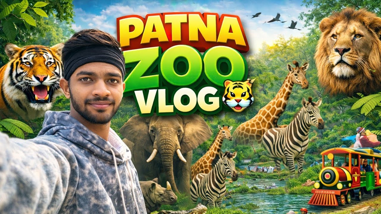 Patna Zoo Vlog | 2026 Day View | Sanjay Gandhi Jaivik Udyan🔥🦚🐘🦒🕊️🐳🐟🦚