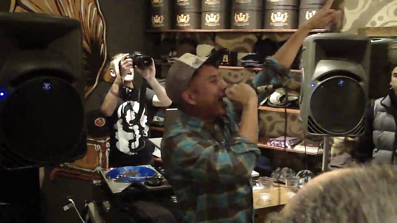 Prometheus Brown - The Ave - Live at Goorins Hat Store, NYE Prefunk, 12/31/09