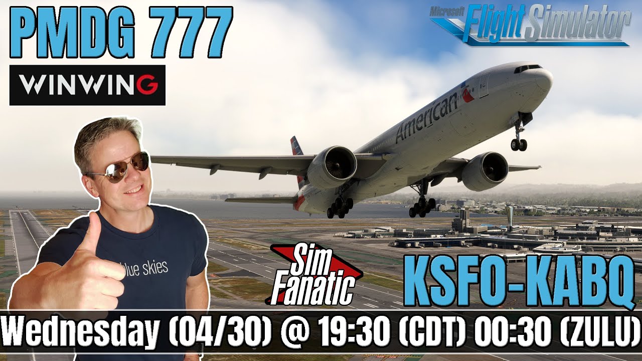 LIVE: PMDG 777-300ER | WINWING PAP 3 | KSFO ➜ KABQ | City Update 10 | MSFS 2020 | Freeware Scenery