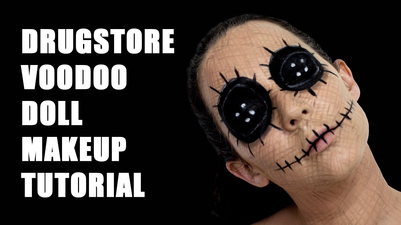 Voodoo Doll Halloween Drugstore Makeup Tutorial