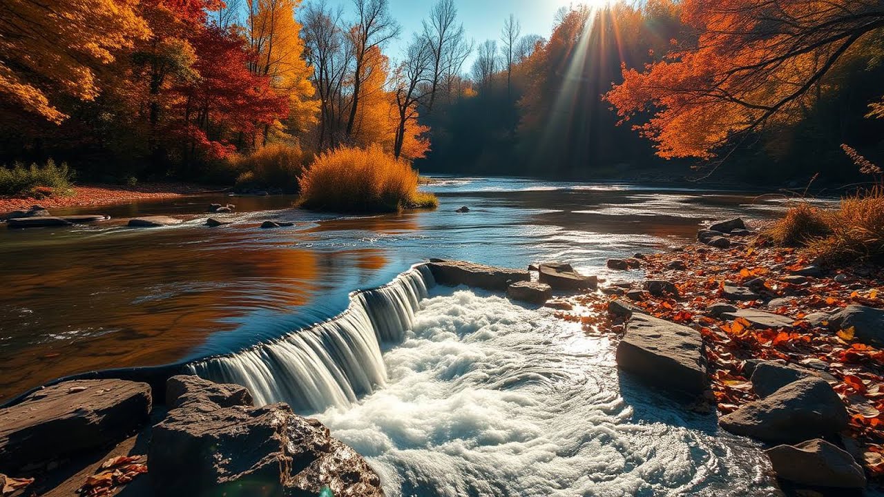 Clear River Water Ambience | Deep Relaxation Nature Sounds ASMR
