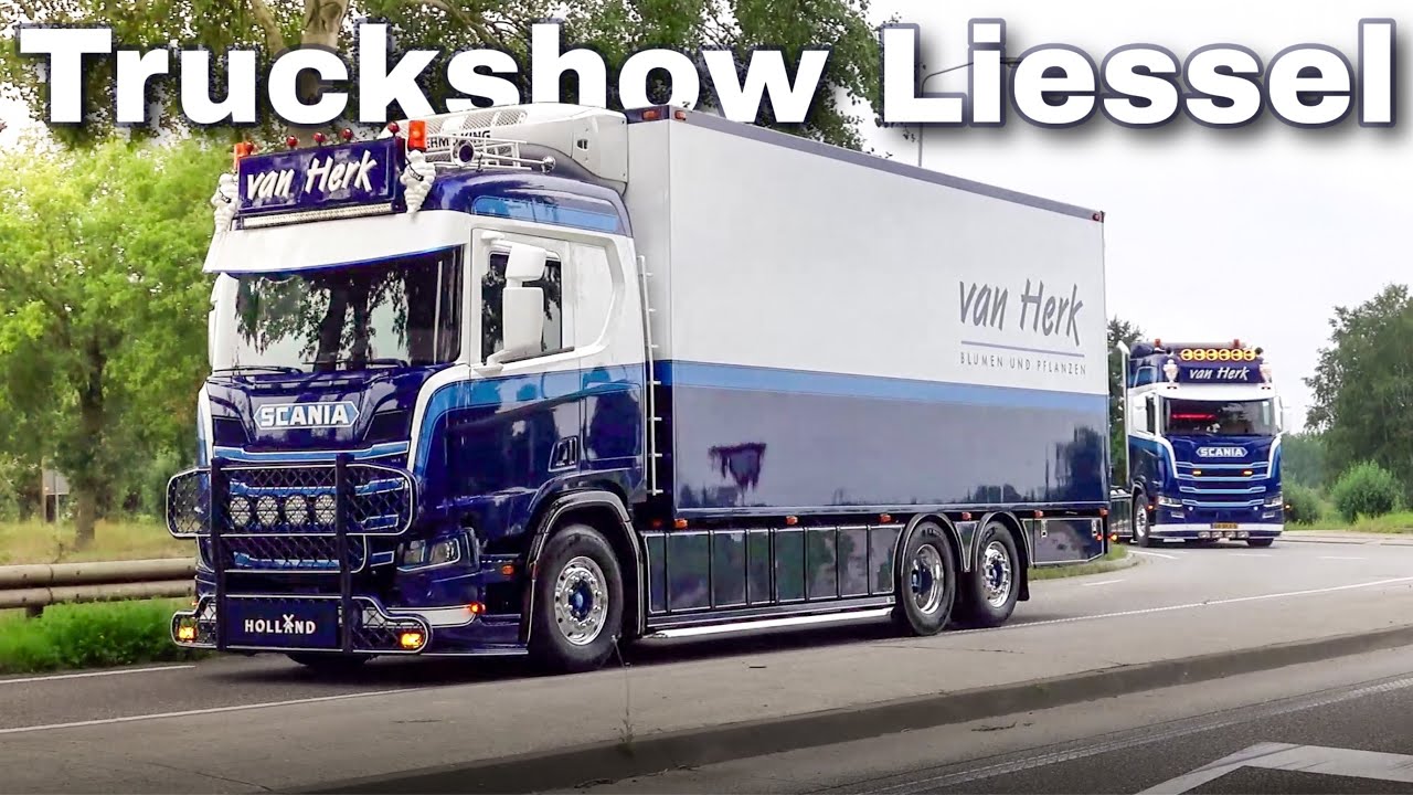Truckshow Liessel 2025 Netherland Best of Arrive with Scania V8 open pipes and more Showtrucks