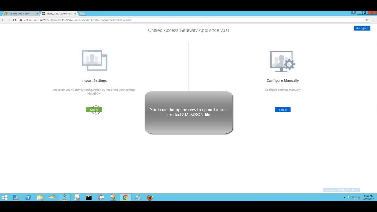 Deploying Unified Access Gateway