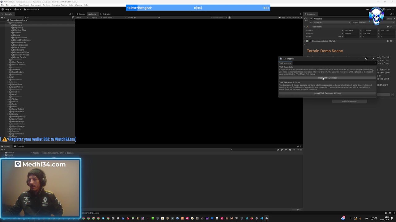 Unity Game Dev | Watch&Earn !wallet