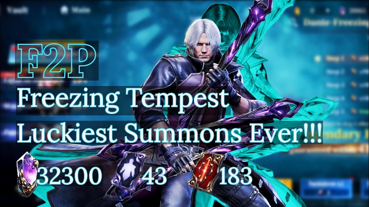 Devil May Cry: Peak of Combat DMC POC | Freezing Tempest Dante Huge Luckiest Summons | The KiLLeR.