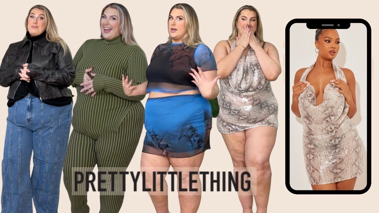 huge plus size prettylittlething haul...my black friday faves 