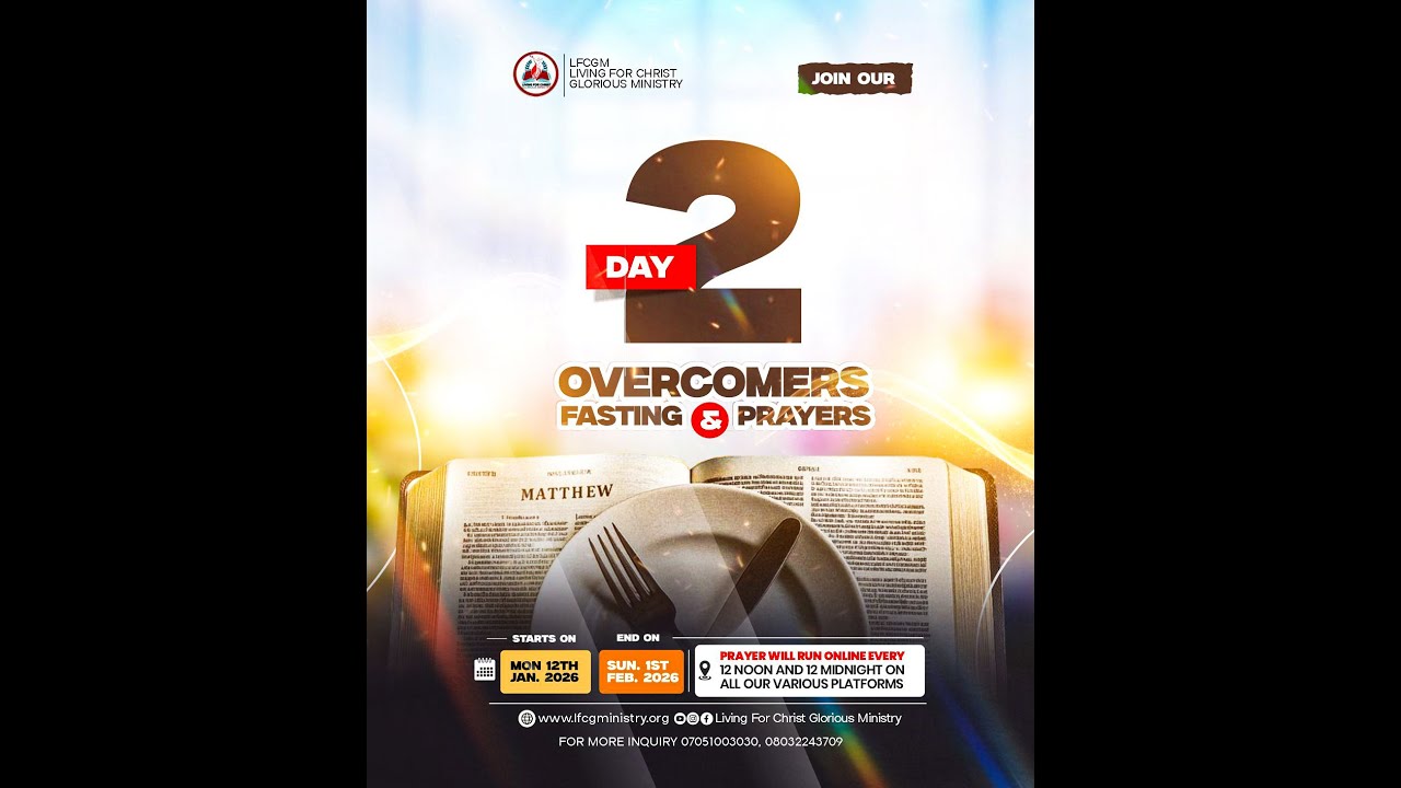 The Overcomer's Fasting & Prayer Day 2