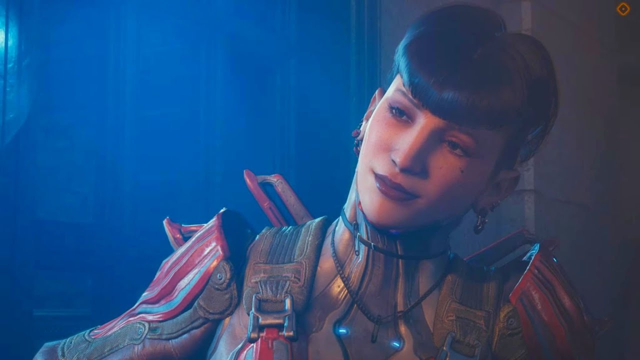 Warframe New Year Kiss Scene with Lettie