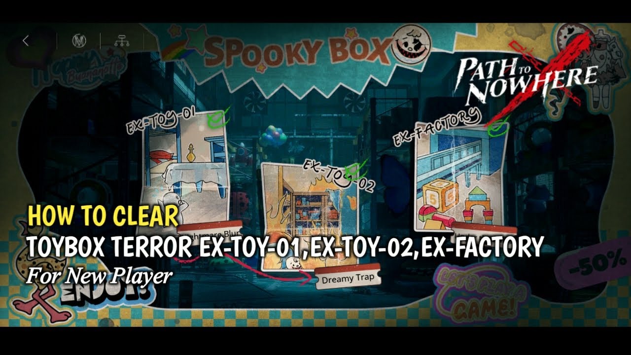 |PTN| How To Clear All Ex-Stages Toybox Terror For New Player