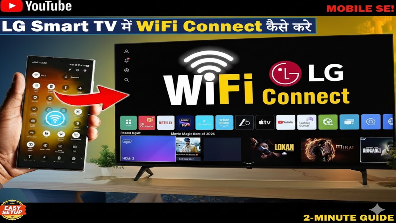 LG Smart TV me WiFi Kaise Connect Kare | How to Connect WiFi in LG TV (Step-by-Step)