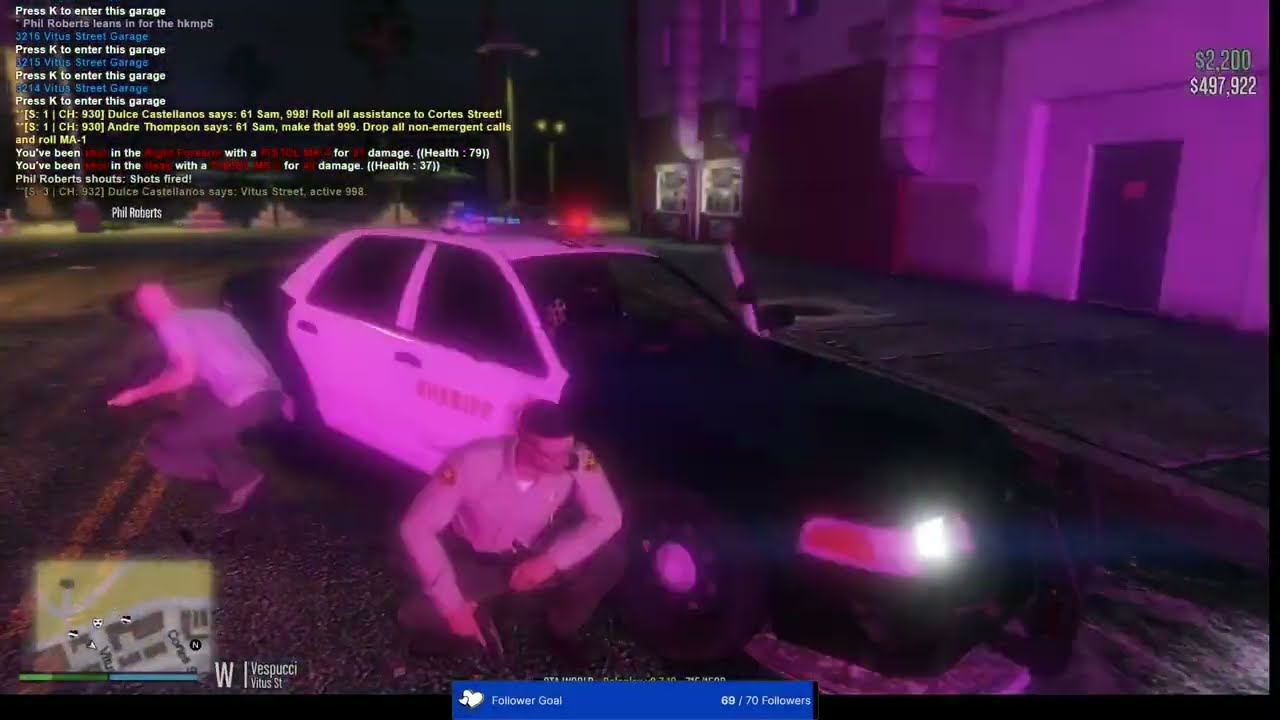 [GTAW] - Los Santos County Sheriff's Department - Pursuit turned into a deputy involved shooting.