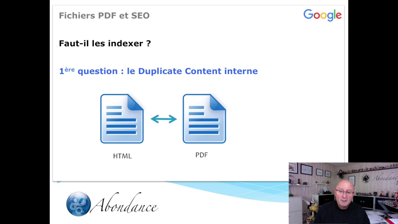 Faut-il (dés)indexer les fichiers PDF ? Vidéo SEO Abondance