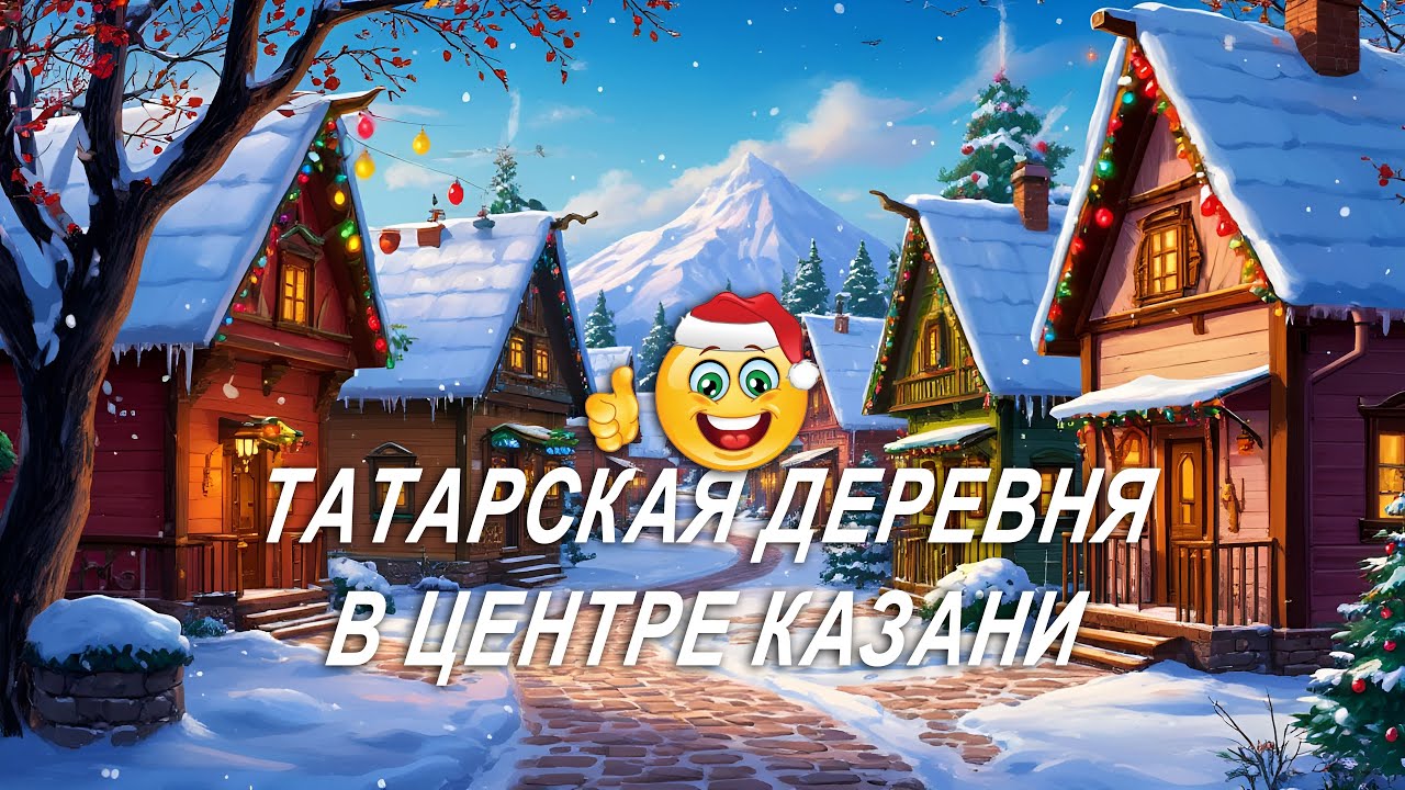Татарская Деревенька в Казани на Новый Год