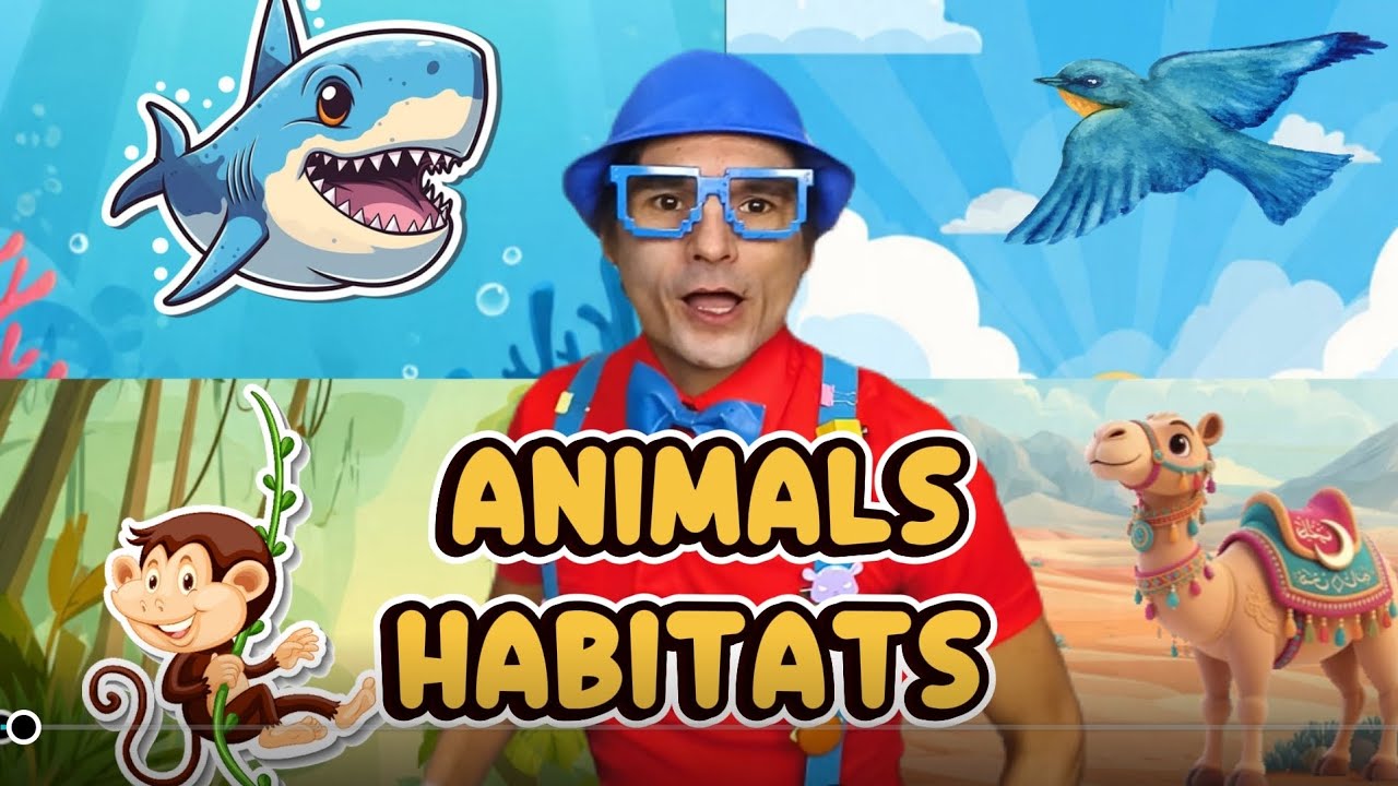 Where Do Animals Live? | Animal Habitats Song | Teacher K Show 🐒🦈🐪🐦