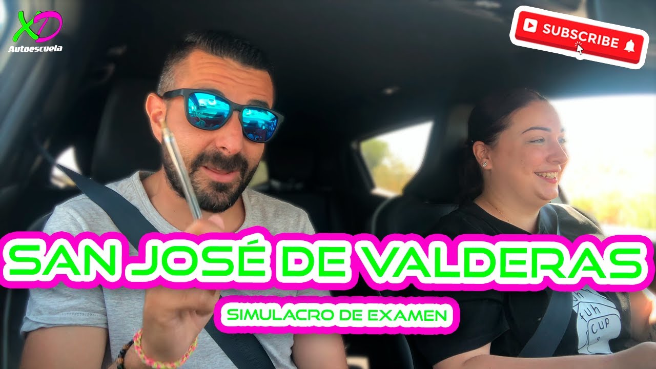 🚘 😱SAN JOSÉ DE VALDERAS 😱 ¡SIMULACRO DE EXAMEN! (Parte 1)  🚘
