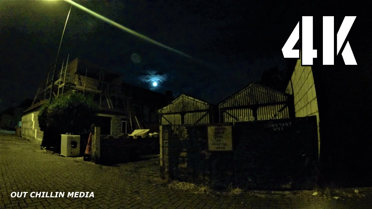 4K | Full Moon Clouds Time Lapse Video | London UK | Relaxing Ambient Music