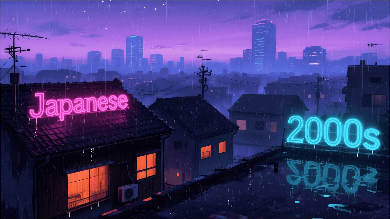 2000s Rainy Night Focus 🌧️ Lofi Beats for Deep Study, Concentration & Late Night Work