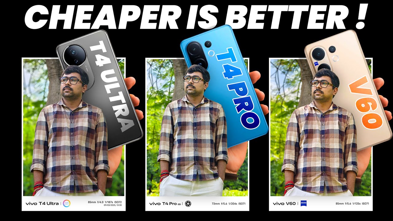 vivo T4 Pro vs vivo V60 vs vivo T4 Ultra - Realme CAMERA KING 🔥🔥