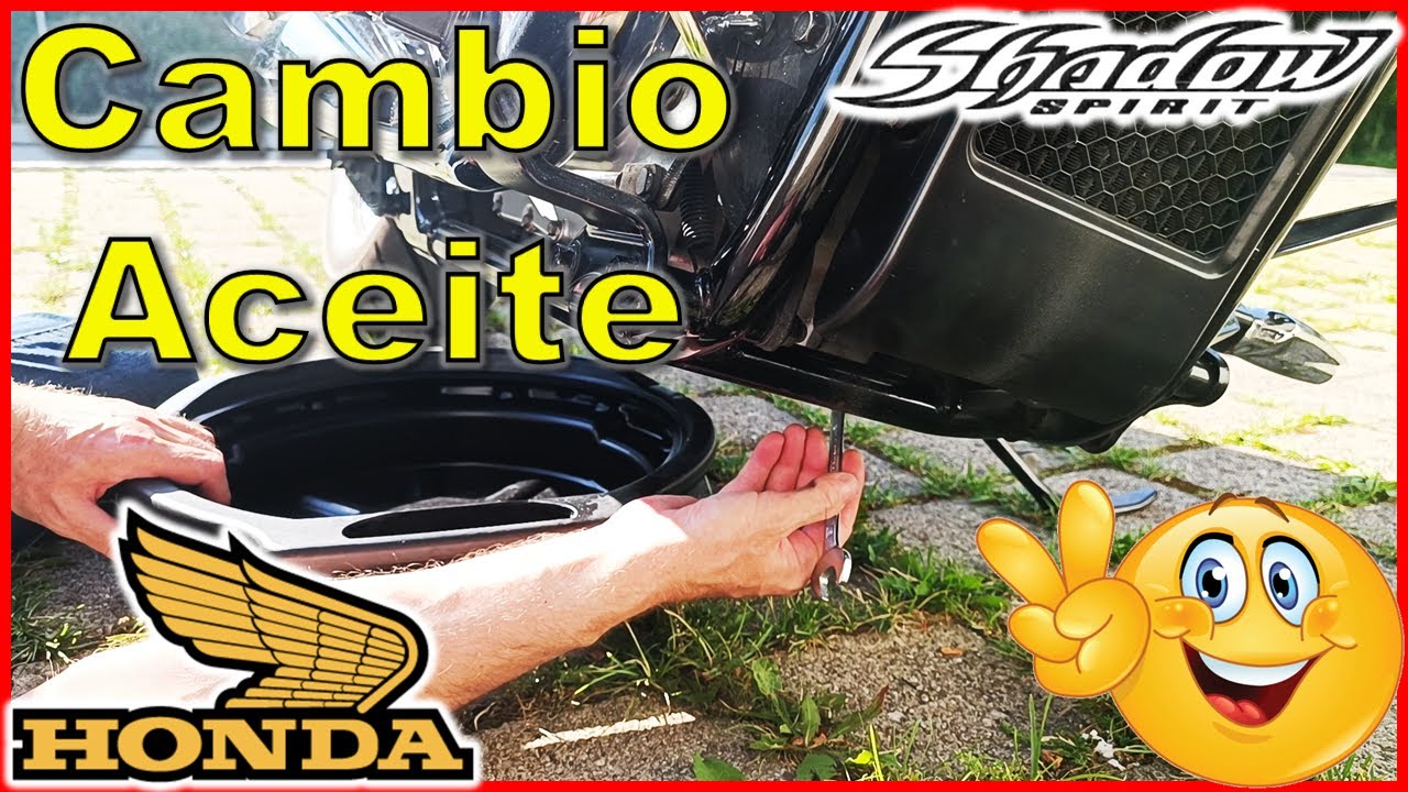 Cambiar aceite y filtro - Honda Shadow Spirit VT750 - Tutorial
