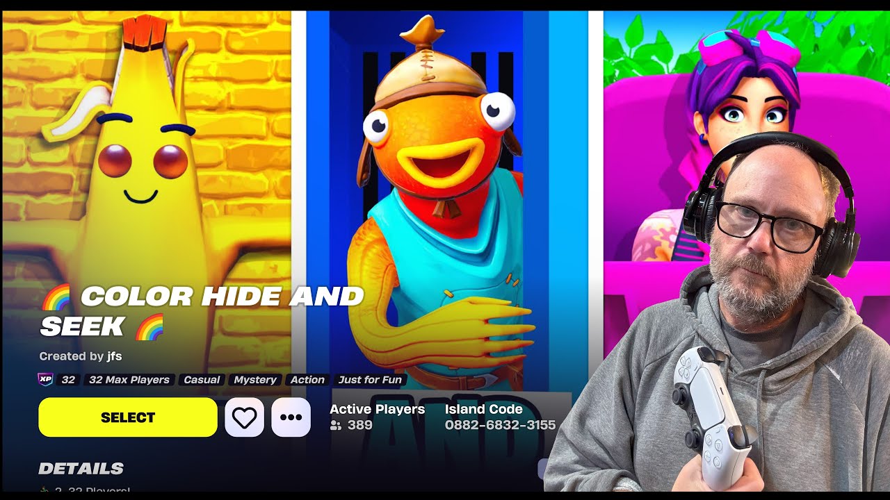Playing Color Hide And Seek | Fortnite Creative Maps